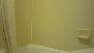 Chubby BBW gets a tub surprise while pissing and shitting her way to orgasm