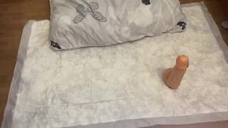 Watch this naughty teen slut get her scat wet and wild